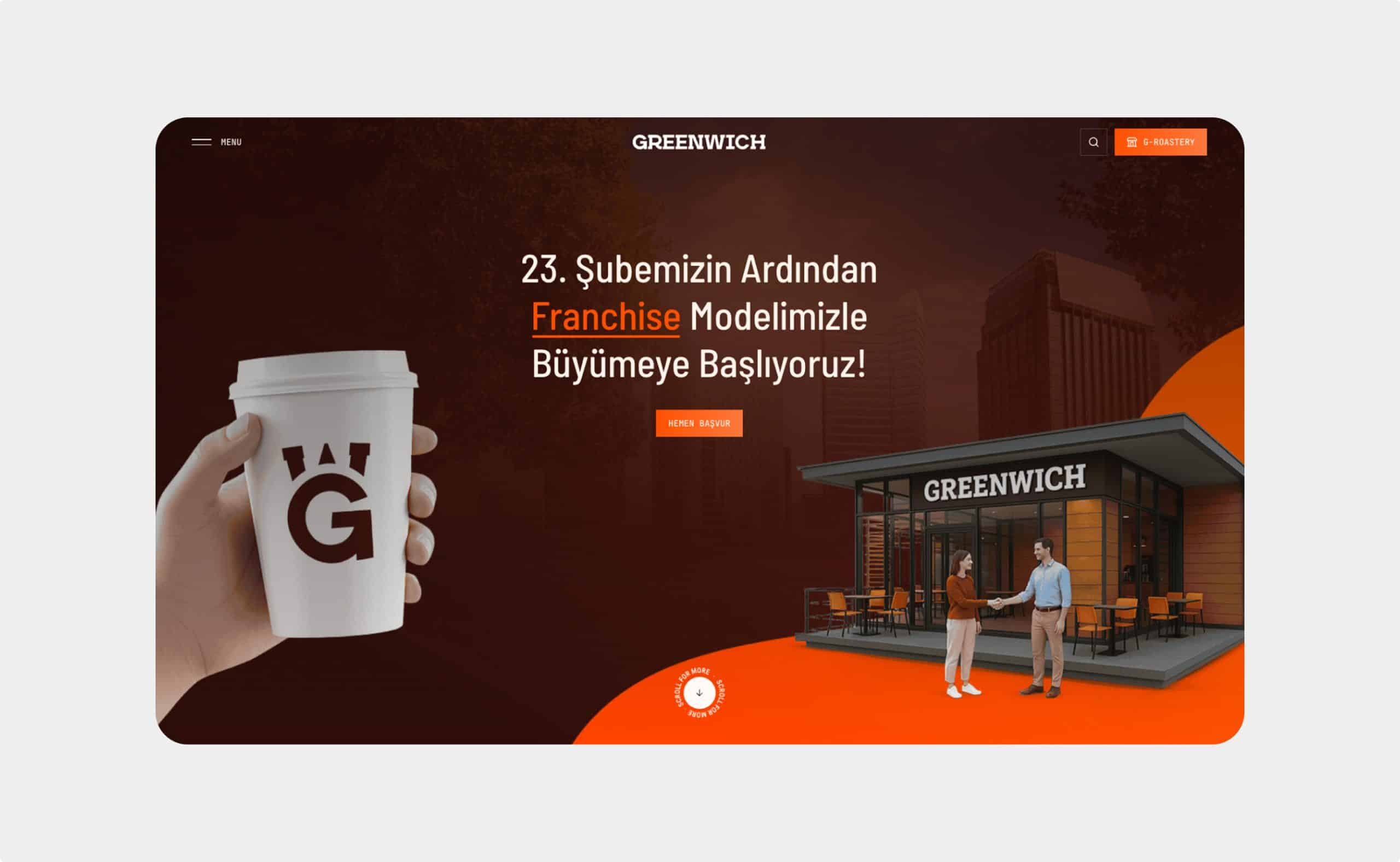 Greenwich Mobile App website preview