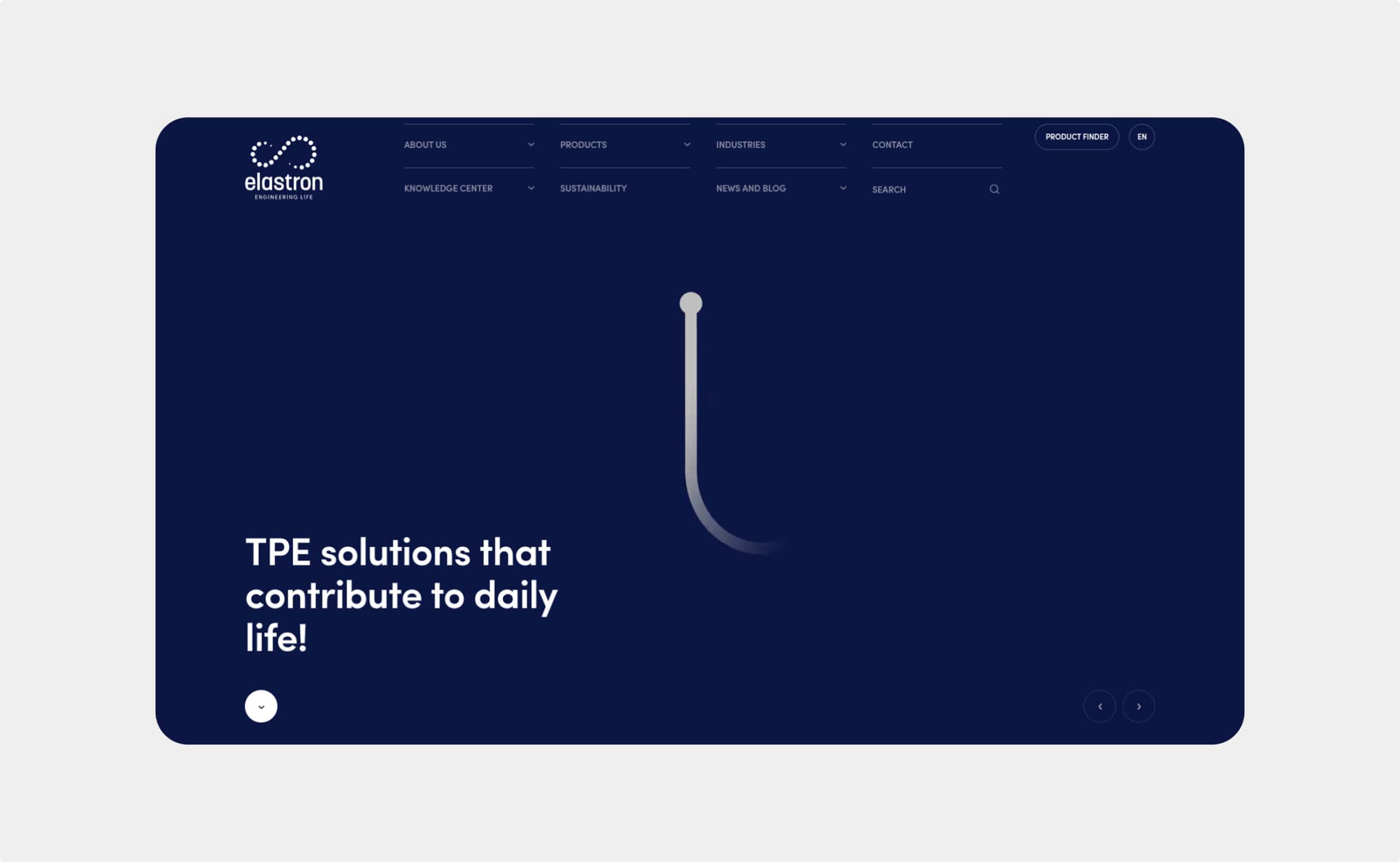 Elastron website preview