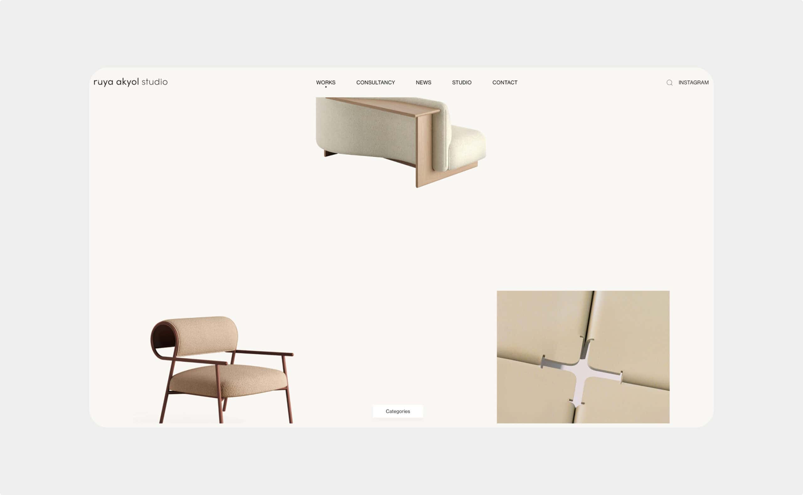 Ruya Akyol Studio website preview