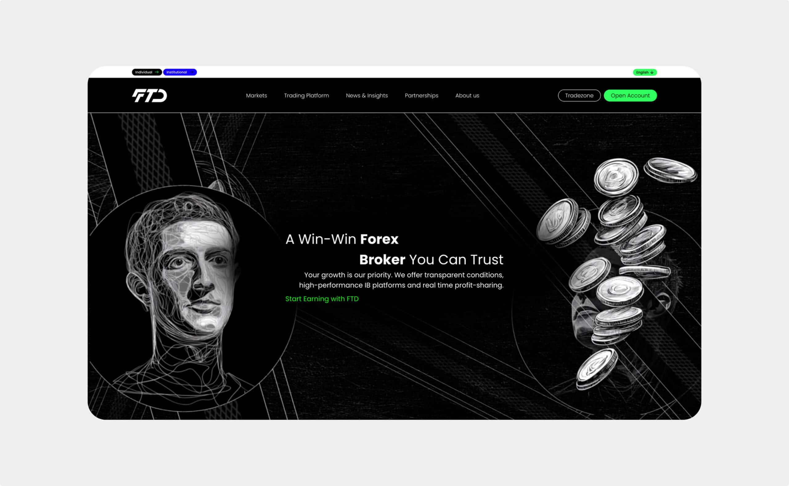 FTD System web sitesi önizlemesi