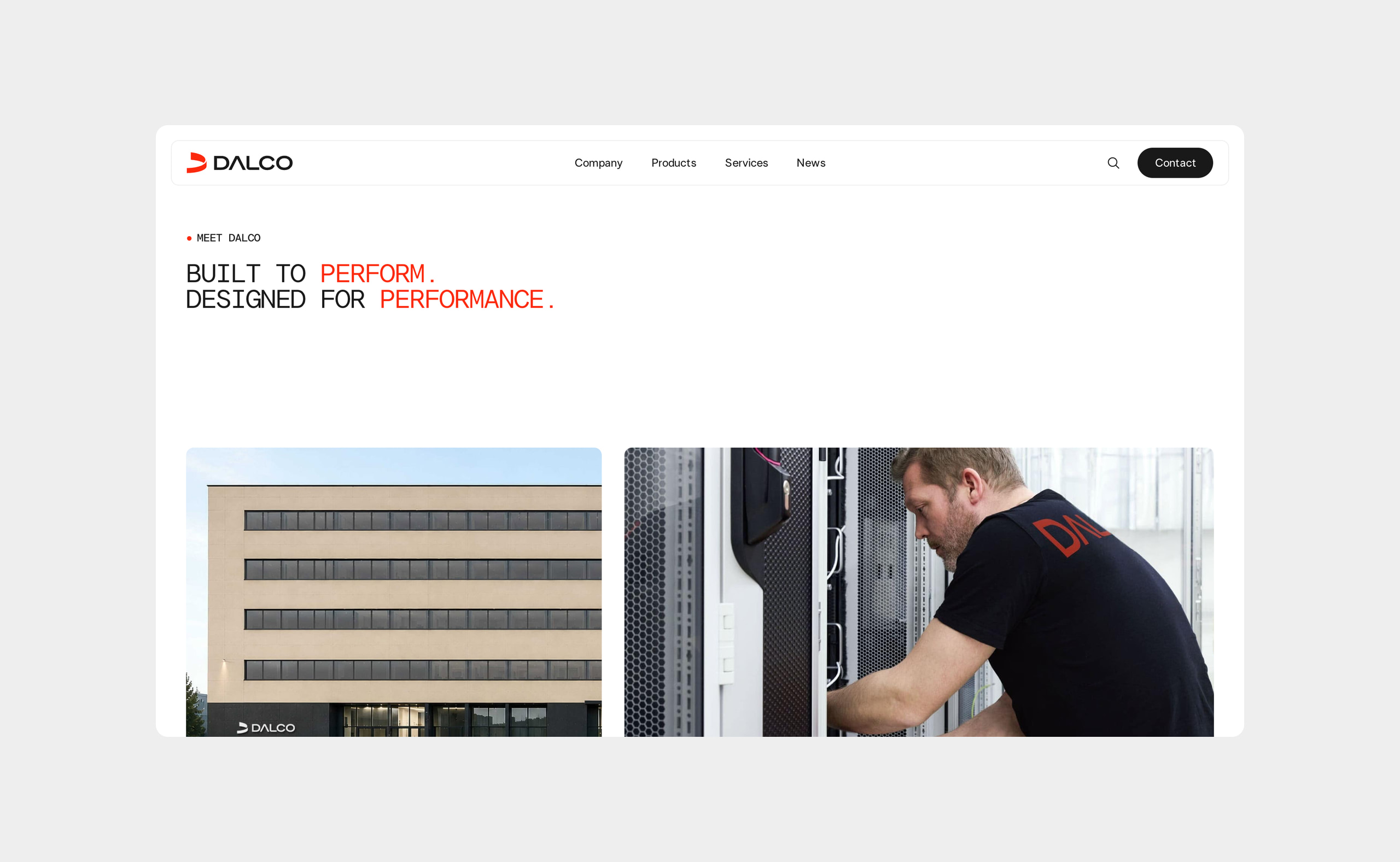 Dalco website preview