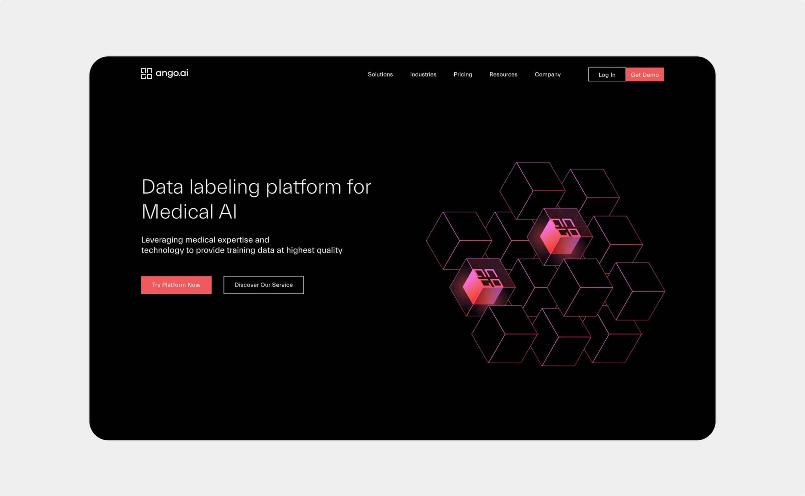 Ango.ai web sitesi önizlemesi
