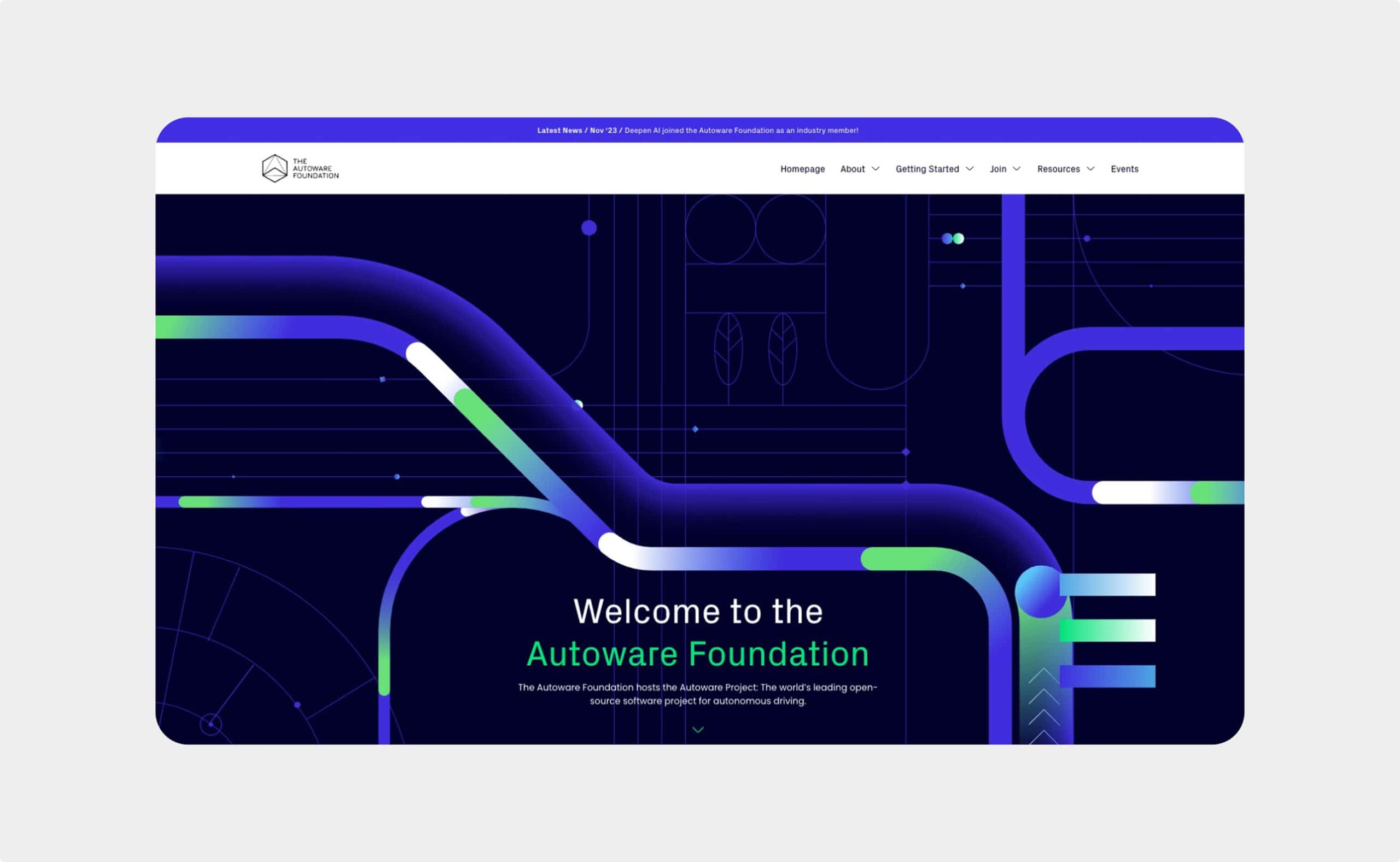 Autoware web sitesi önizlemesi
