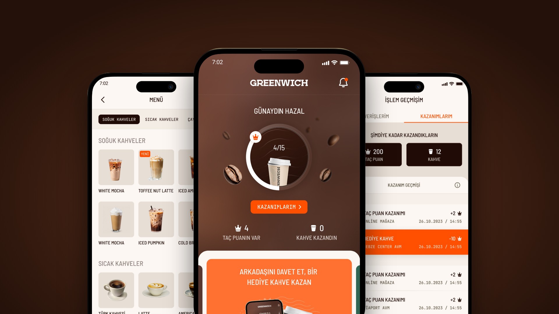 Greenwich mobil uygulaması