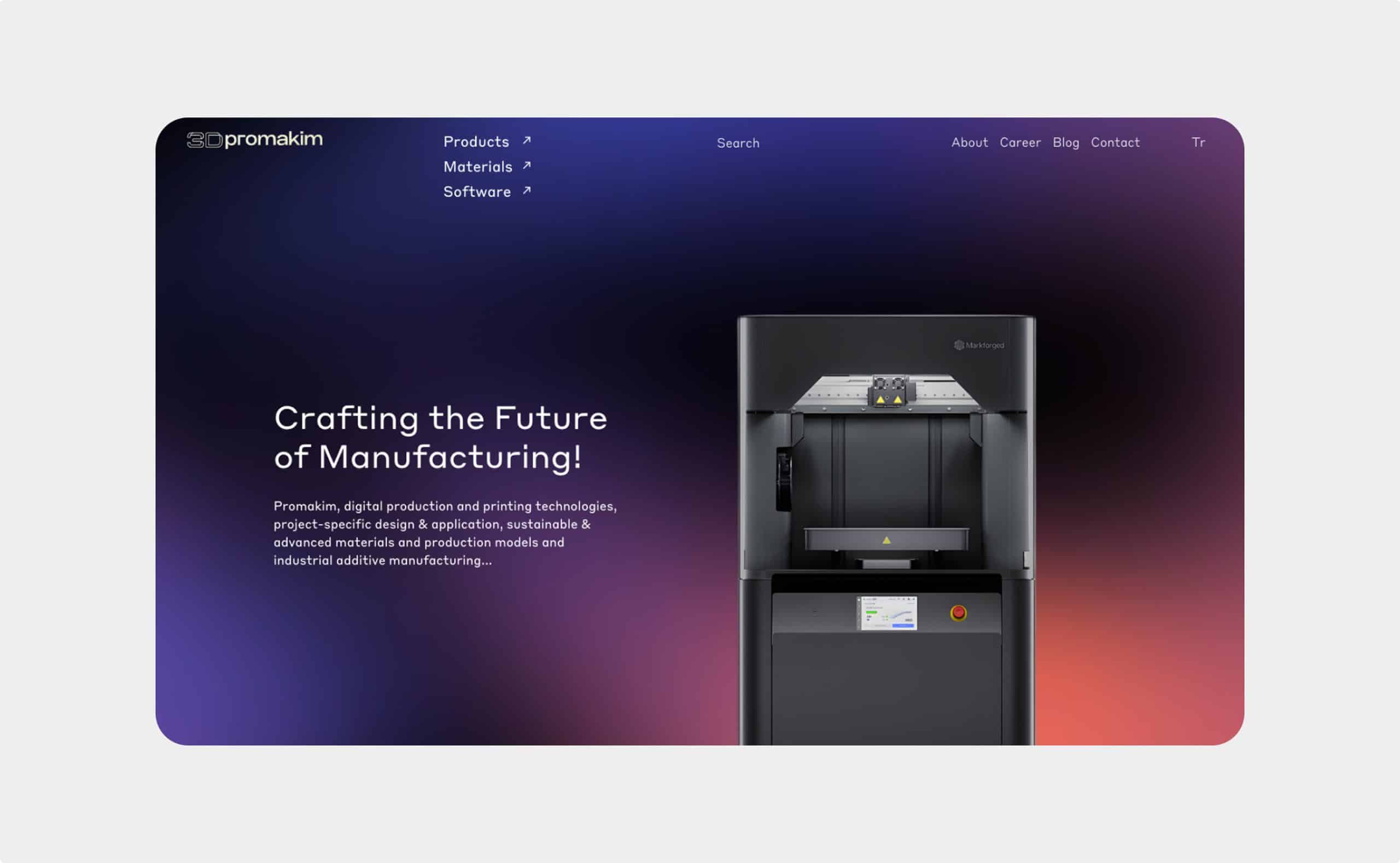 3D Promakim website preview