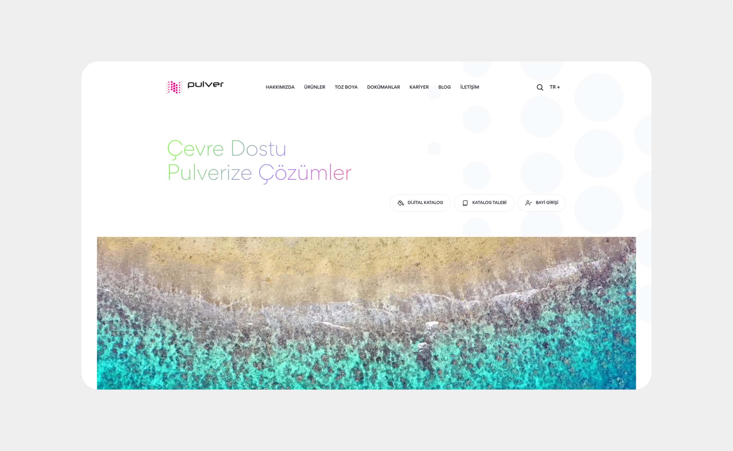 Pulver web sitesi önizlemesi