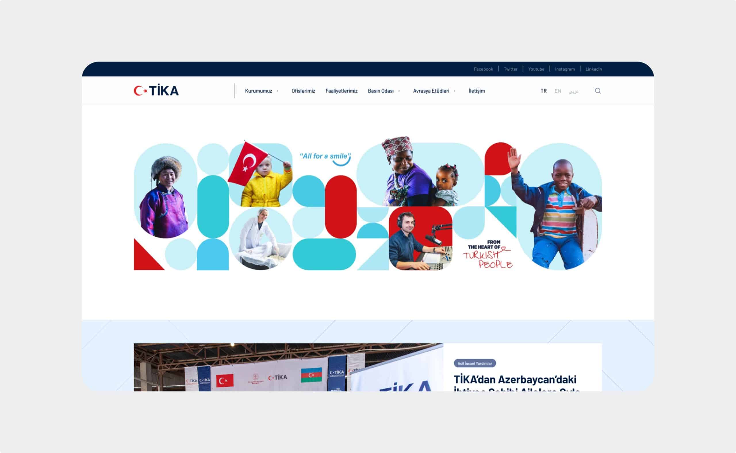 Tika web sitesi önizlemesi