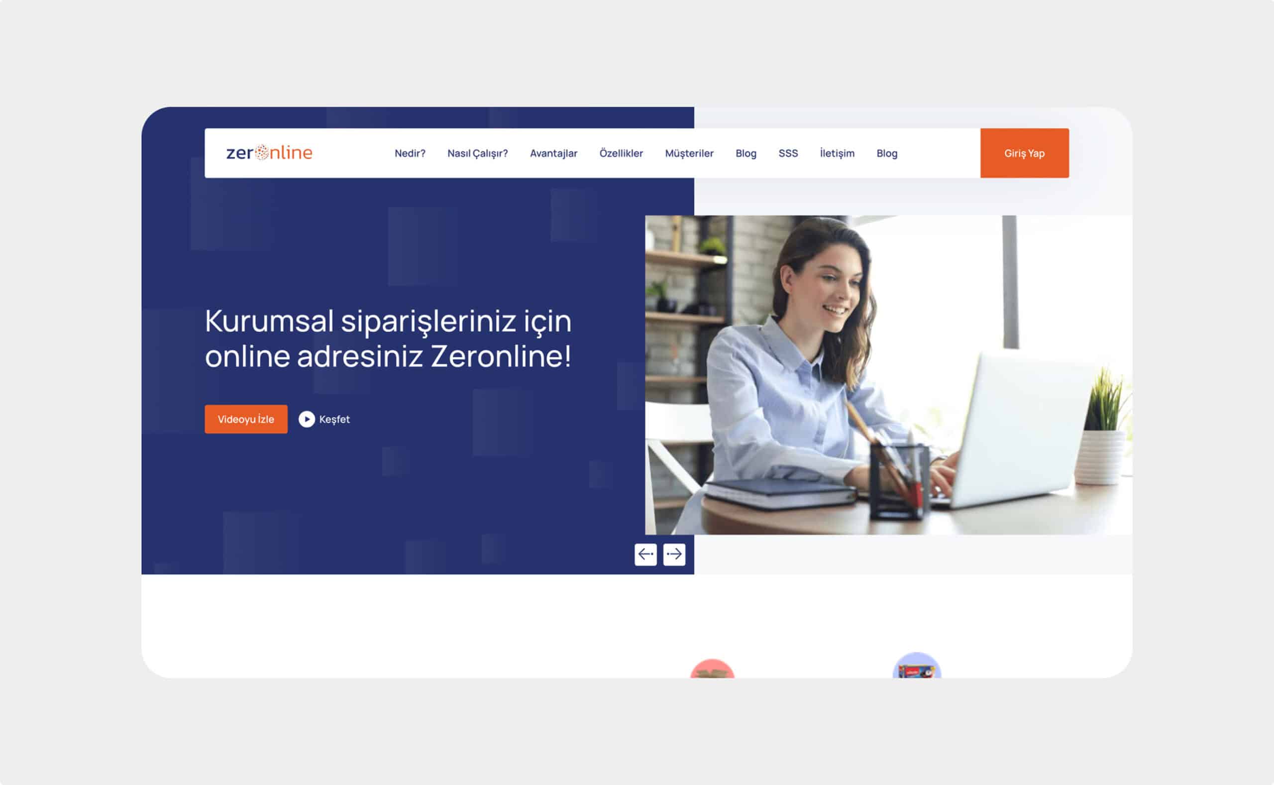 Zeronline web sitesi önizlemesi
